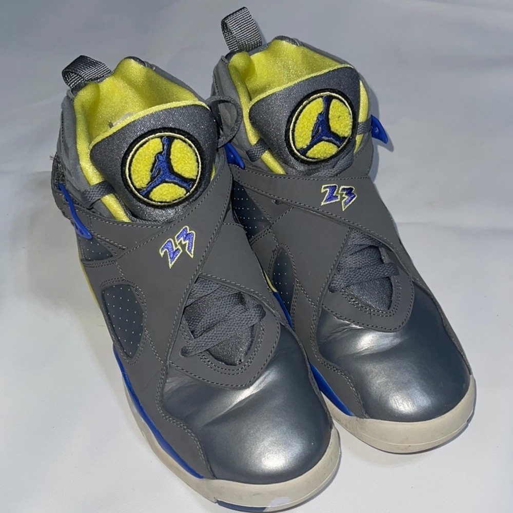SOLD on eBay!  Nike Air Jordan VIII 8 Retro GS GREY VIOLET BLUE 580528-038 SZ:7Y - Picture 16 of 16
